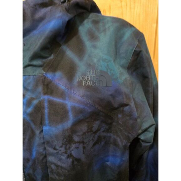 The North Face Mens SP Hooded Waterproof Jacket Blue/Black Geometric Pattern ski - Picture 5 of 15